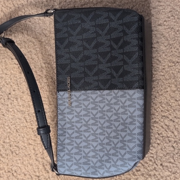 Michael Kors Jet Set Travel Small TZ Crossbody Bag Blue Handbag Purse - Picture 8 of 14